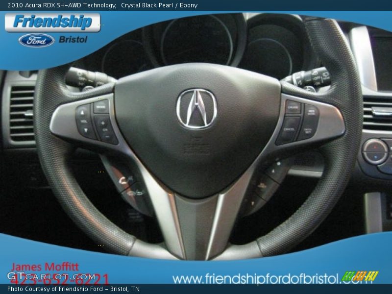 Crystal Black Pearl / Ebony 2010 Acura RDX SH-AWD Technology