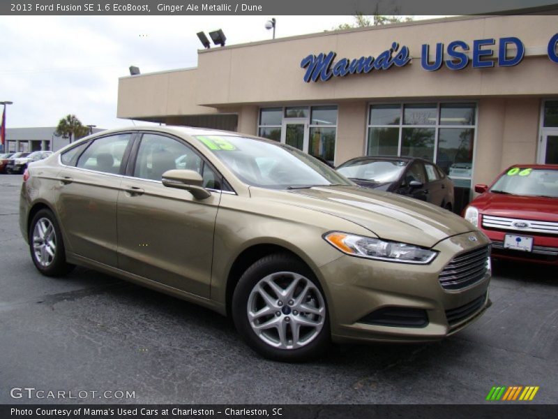 Ginger Ale Metallic / Dune 2013 Ford Fusion SE 1.6 EcoBoost