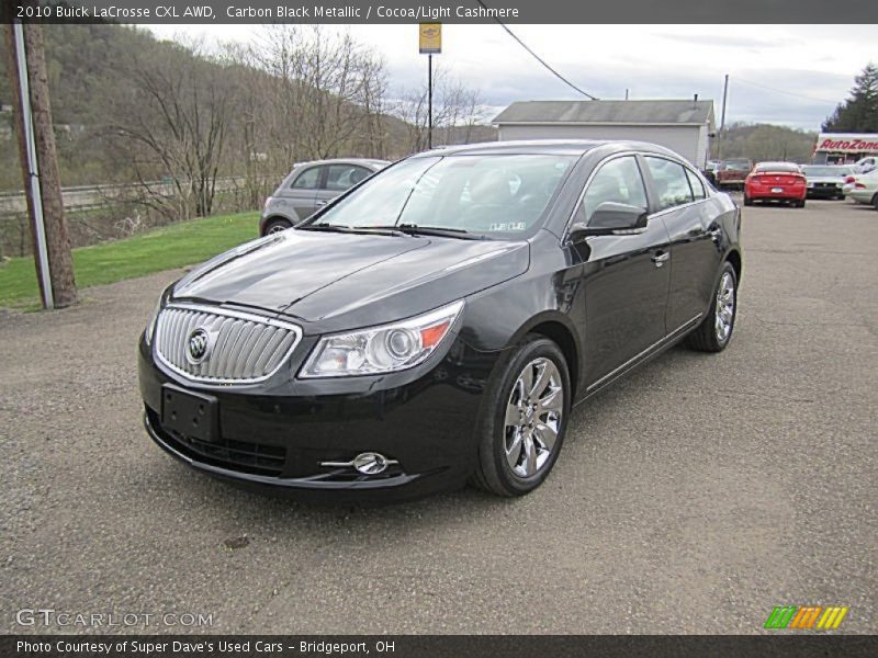 Carbon Black Metallic / Cocoa/Light Cashmere 2010 Buick LaCrosse CXL AWD