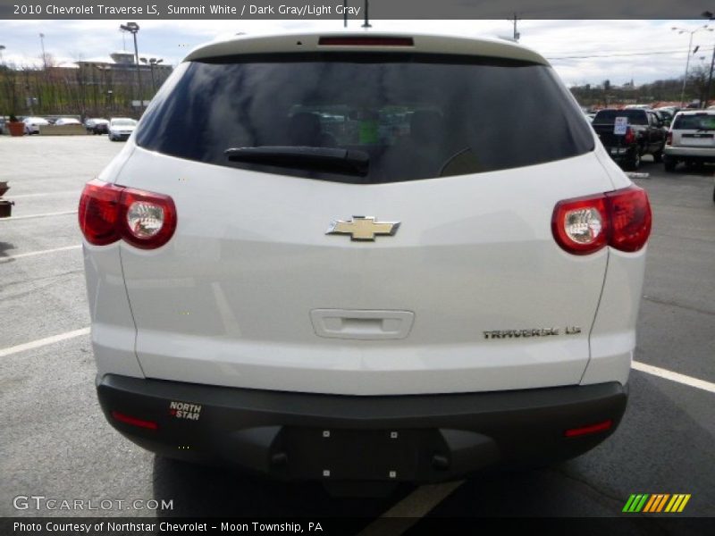 Summit White / Dark Gray/Light Gray 2010 Chevrolet Traverse LS
