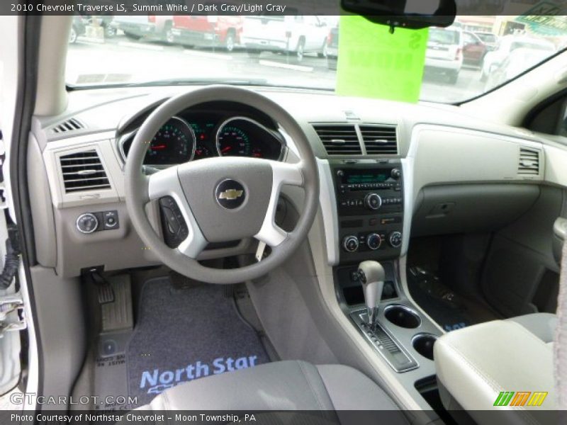Summit White / Dark Gray/Light Gray 2010 Chevrolet Traverse LS