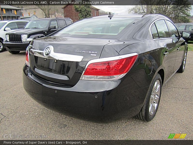 Carbon Black Metallic / Cocoa/Light Cashmere 2010 Buick LaCrosse CXL AWD