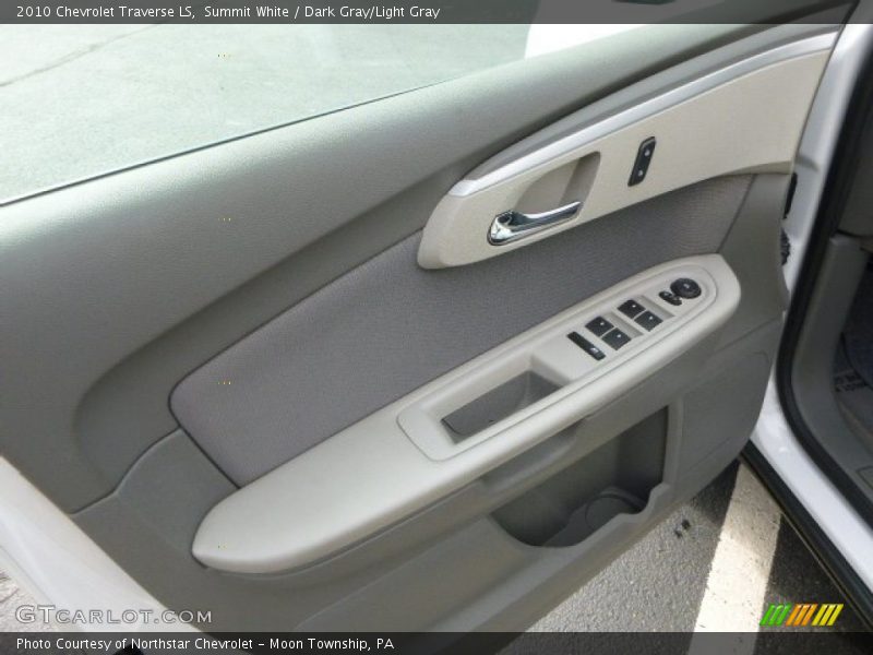 Summit White / Dark Gray/Light Gray 2010 Chevrolet Traverse LS