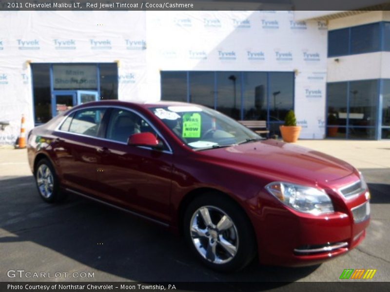 Red Jewel Tintcoat / Cocoa/Cashmere 2011 Chevrolet Malibu LT