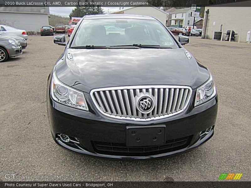 Carbon Black Metallic / Cocoa/Light Cashmere 2010 Buick LaCrosse CXL AWD