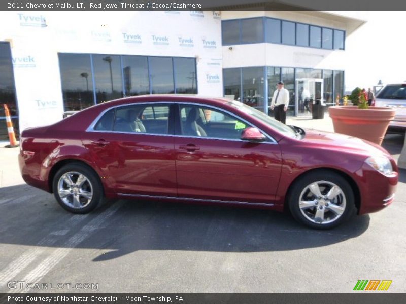 Red Jewel Tintcoat / Cocoa/Cashmere 2011 Chevrolet Malibu LT