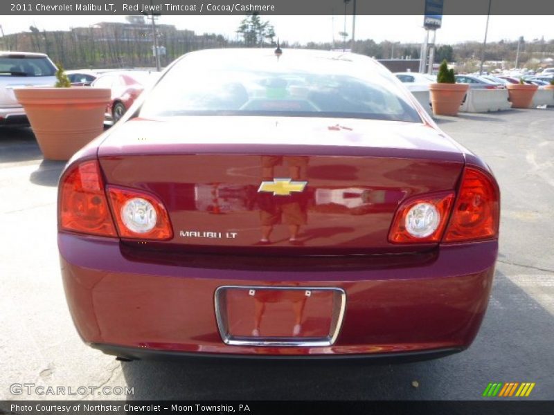 Red Jewel Tintcoat / Cocoa/Cashmere 2011 Chevrolet Malibu LT