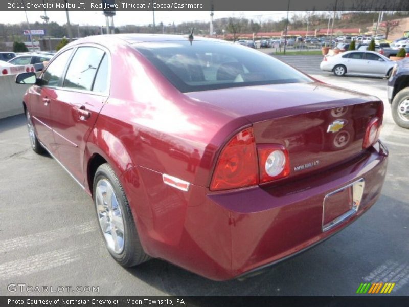 Red Jewel Tintcoat / Cocoa/Cashmere 2011 Chevrolet Malibu LT