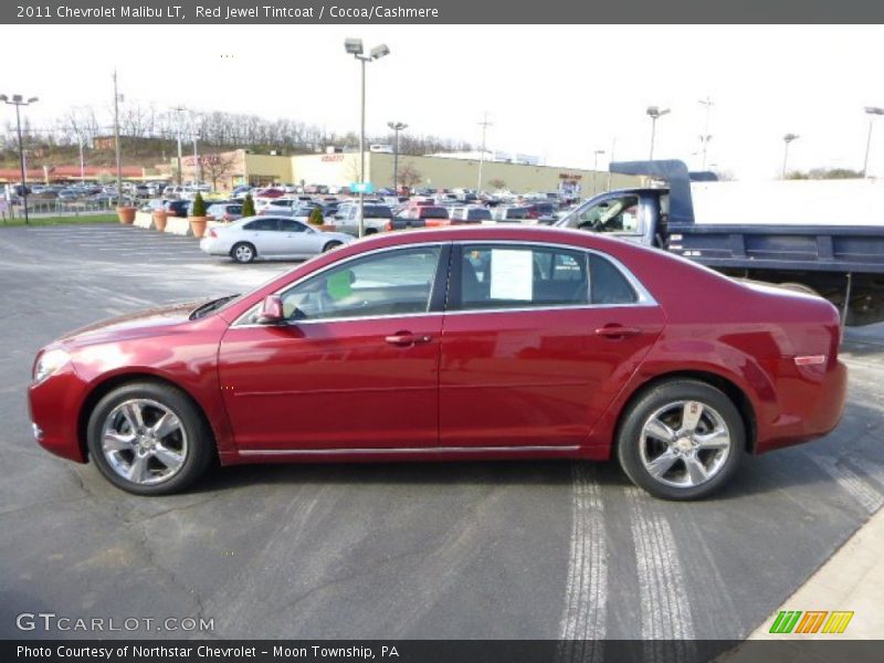 Red Jewel Tintcoat / Cocoa/Cashmere 2011 Chevrolet Malibu LT