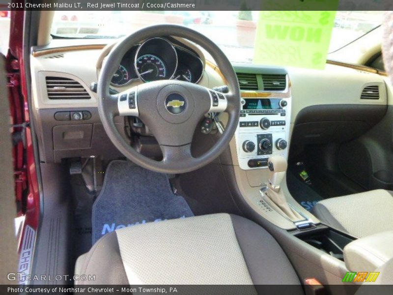 Red Jewel Tintcoat / Cocoa/Cashmere 2011 Chevrolet Malibu LT