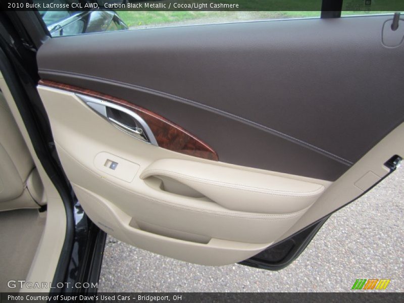 Carbon Black Metallic / Cocoa/Light Cashmere 2010 Buick LaCrosse CXL AWD