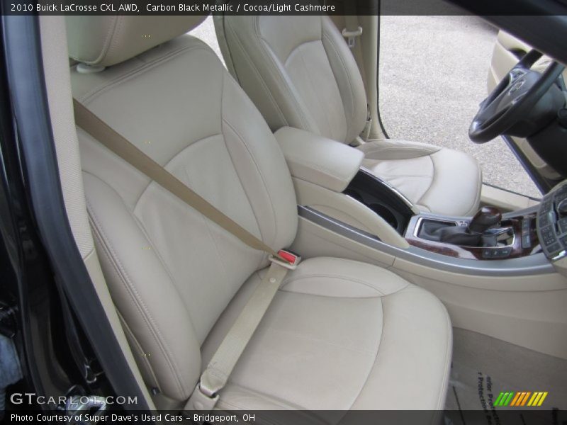 Carbon Black Metallic / Cocoa/Light Cashmere 2010 Buick LaCrosse CXL AWD