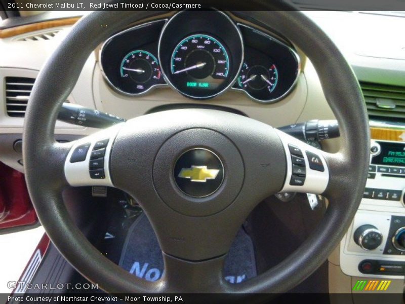 Red Jewel Tintcoat / Cocoa/Cashmere 2011 Chevrolet Malibu LT