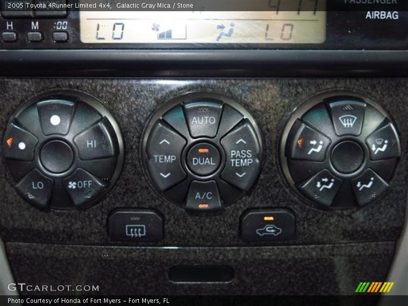 Controls of 2005 4Runner Limited 4x4