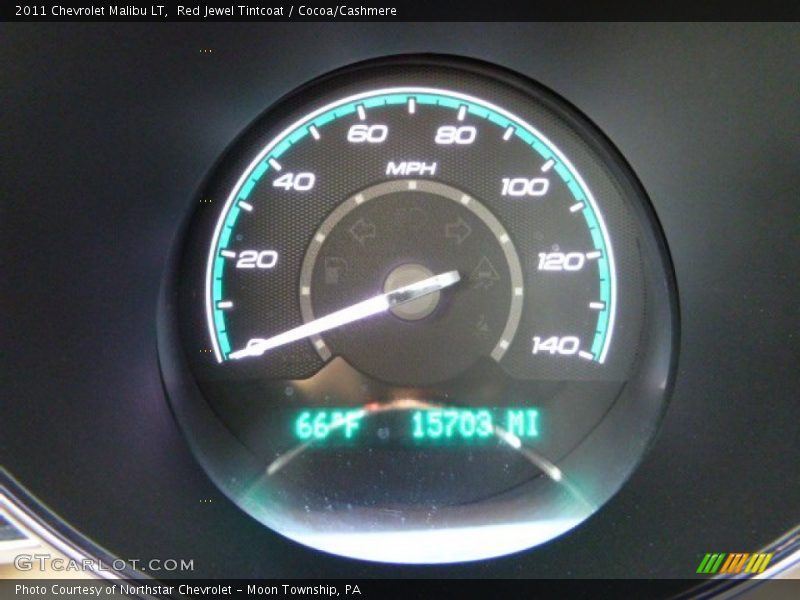 Red Jewel Tintcoat / Cocoa/Cashmere 2011 Chevrolet Malibu LT