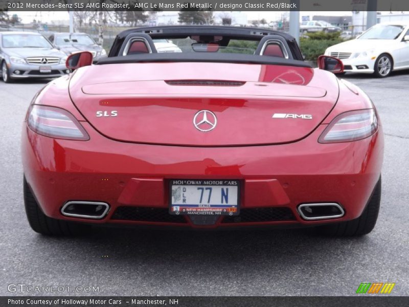 AMG Le Mans Red Metallic / designo Classic Red/Black 2012 Mercedes-Benz SLS AMG Roadster