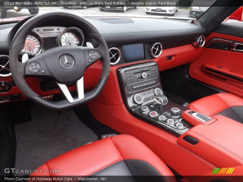 AMG Le Mans Red Metallic / designo Classic Red/Black 2012 Mercedes-Benz SLS AMG Roadster