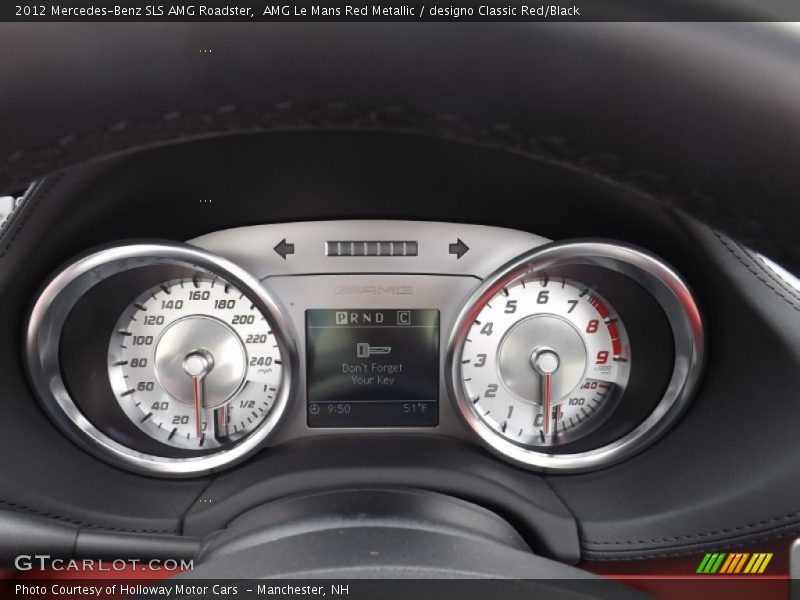AMG Le Mans Red Metallic / designo Classic Red/Black 2012 Mercedes-Benz SLS AMG Roadster