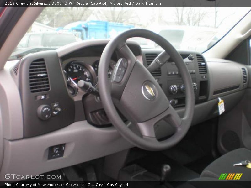 Victory Red / Dark Titanium 2013 Chevrolet Silverado 3500HD WT Regular Cab 4x4