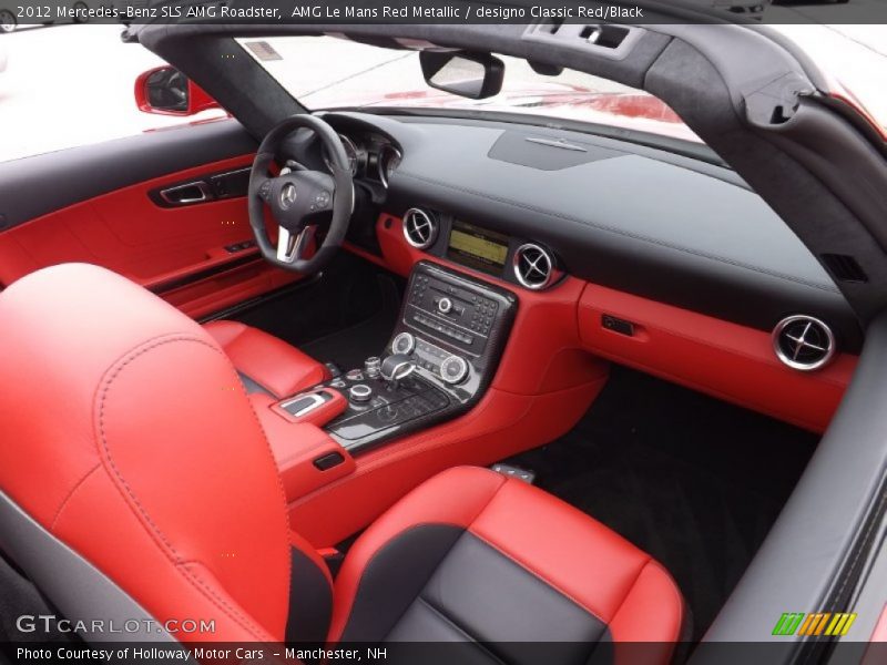 AMG Le Mans Red Metallic / designo Classic Red/Black 2012 Mercedes-Benz SLS AMG Roadster