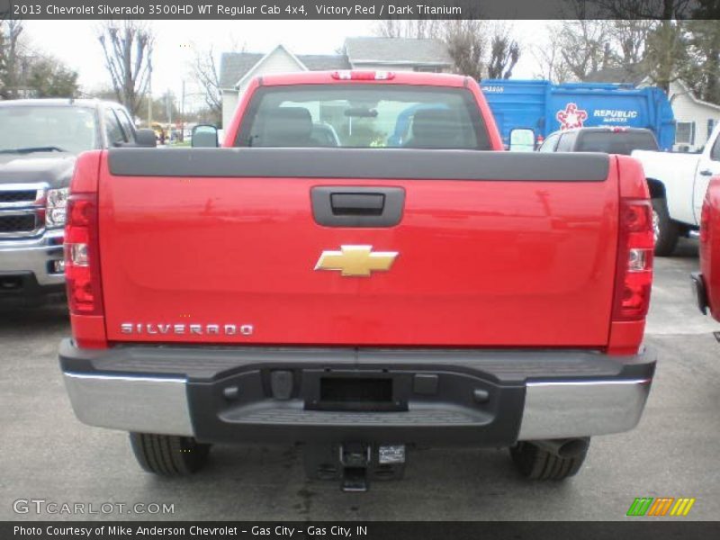 Victory Red / Dark Titanium 2013 Chevrolet Silverado 3500HD WT Regular Cab 4x4