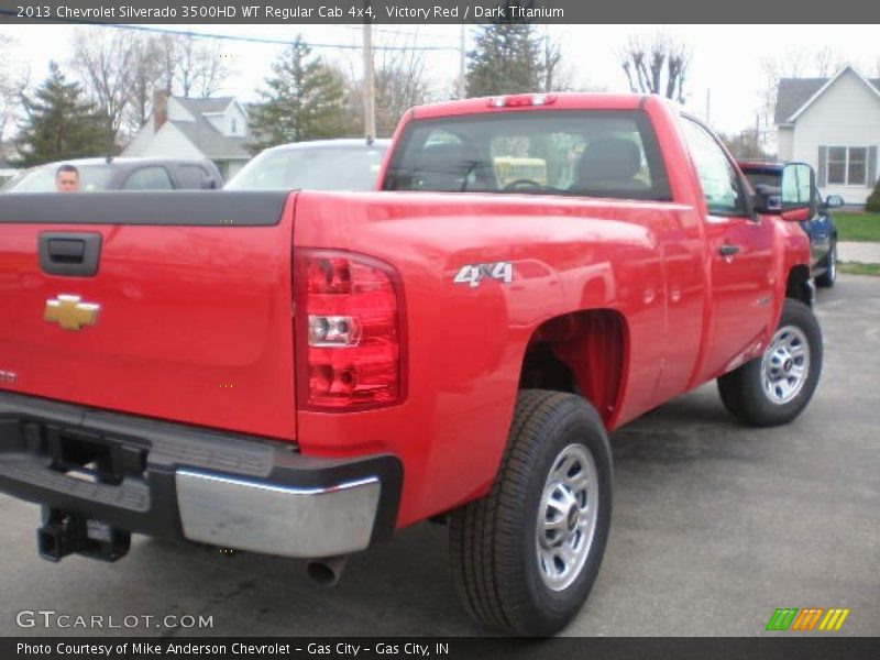 Victory Red / Dark Titanium 2013 Chevrolet Silverado 3500HD WT Regular Cab 4x4