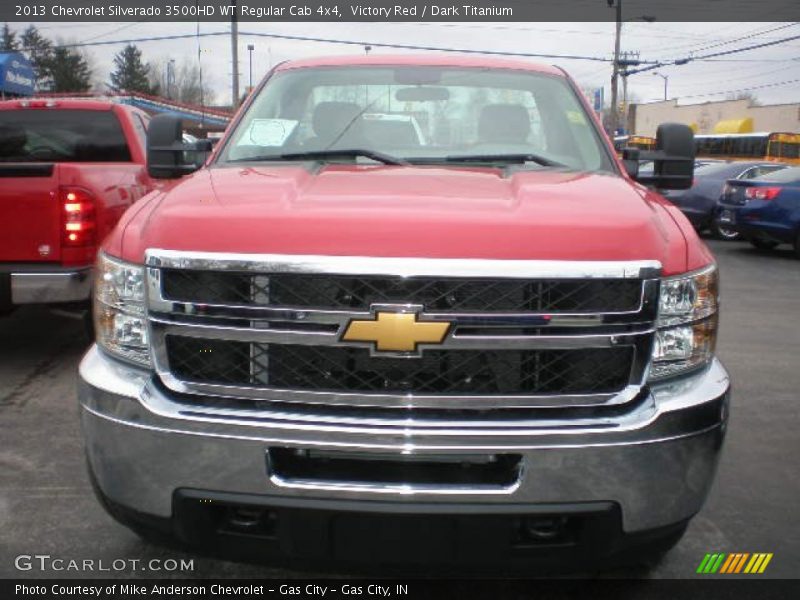 Victory Red / Dark Titanium 2013 Chevrolet Silverado 3500HD WT Regular Cab 4x4