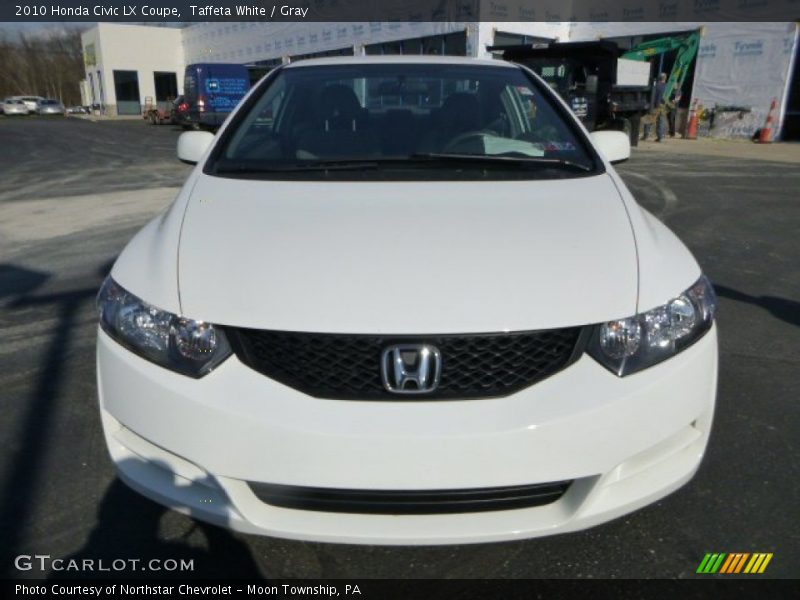 Taffeta White / Gray 2010 Honda Civic LX Coupe