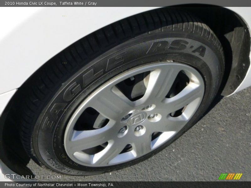 Taffeta White / Gray 2010 Honda Civic LX Coupe