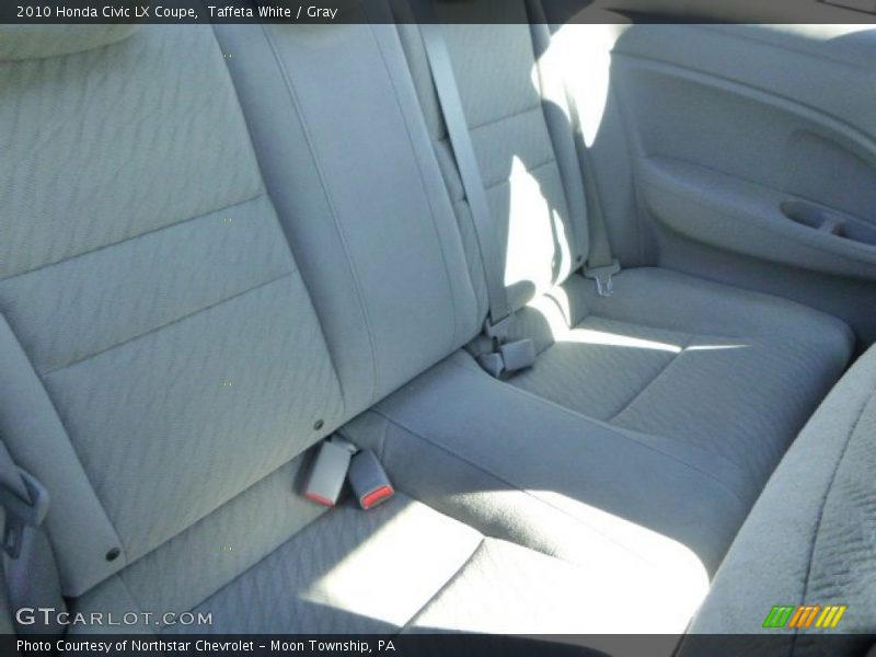 Taffeta White / Gray 2010 Honda Civic LX Coupe