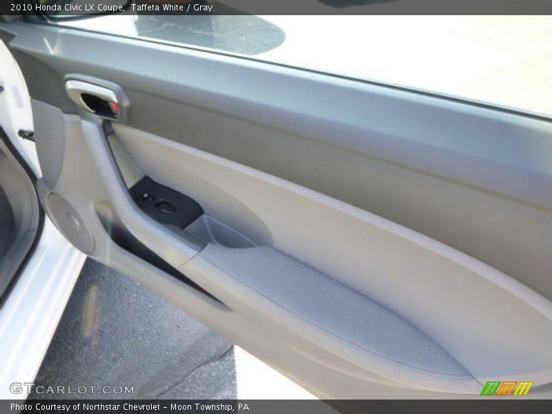 Taffeta White / Gray 2010 Honda Civic LX Coupe