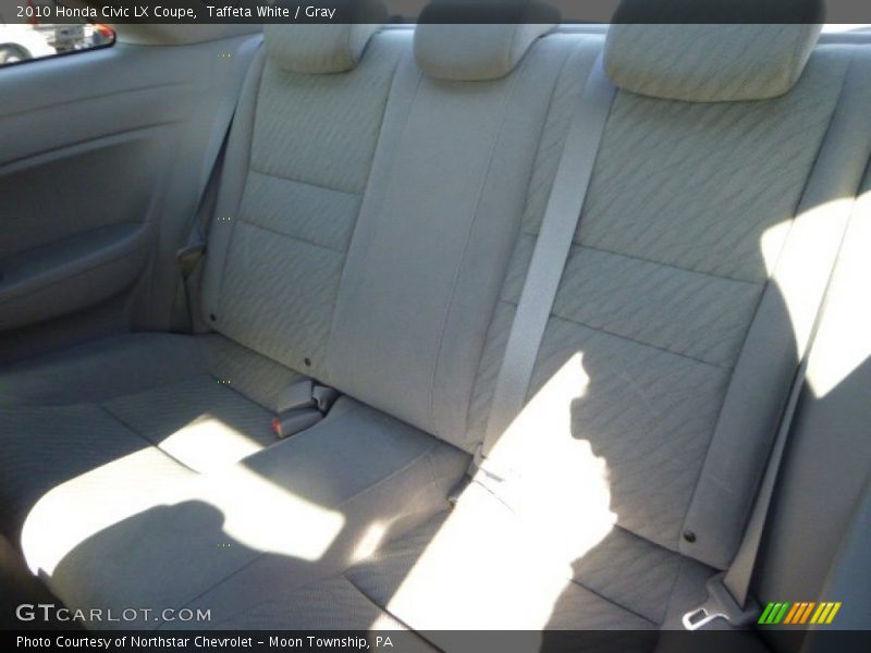 Taffeta White / Gray 2010 Honda Civic LX Coupe