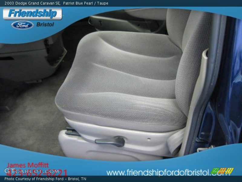 Patriot Blue Pearl / Taupe 2003 Dodge Grand Caravan SE