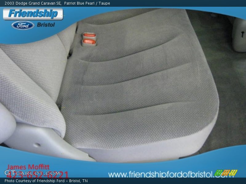 Patriot Blue Pearl / Taupe 2003 Dodge Grand Caravan SE