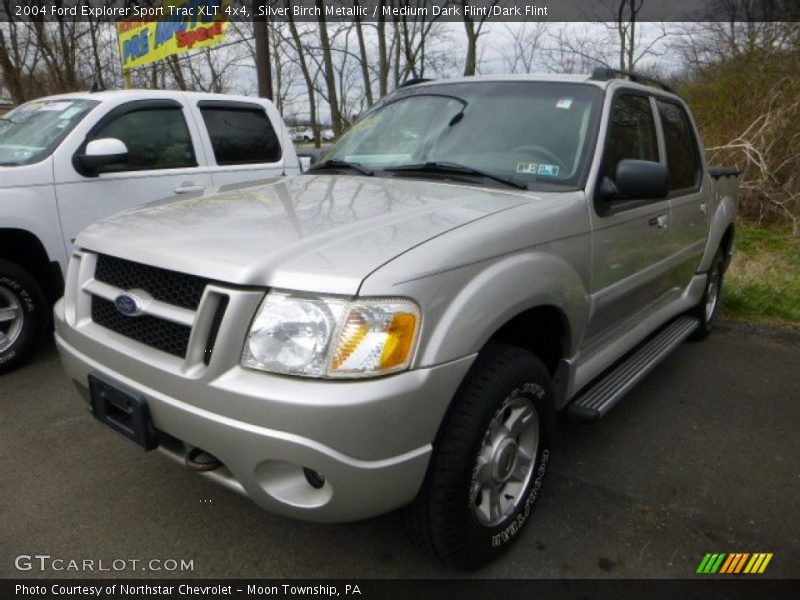Silver Birch Metallic / Medium Dark Flint/Dark Flint 2004 Ford Explorer Sport Trac XLT 4x4