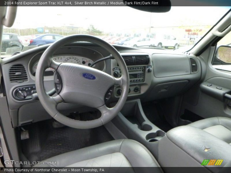 Silver Birch Metallic / Medium Dark Flint/Dark Flint 2004 Ford Explorer Sport Trac XLT 4x4