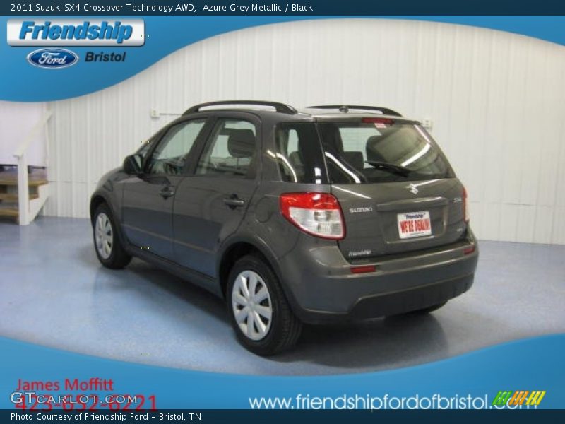 Azure Grey Metallic / Black 2011 Suzuki SX4 Crossover Technology AWD