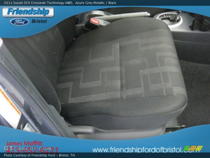 Azure Grey Metallic / Black 2011 Suzuki SX4 Crossover Technology AWD