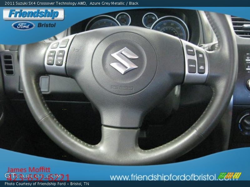 Azure Grey Metallic / Black 2011 Suzuki SX4 Crossover Technology AWD