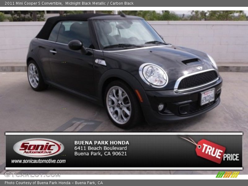 Midnight Black Metallic / Carbon Black 2011 Mini Cooper S Convertible