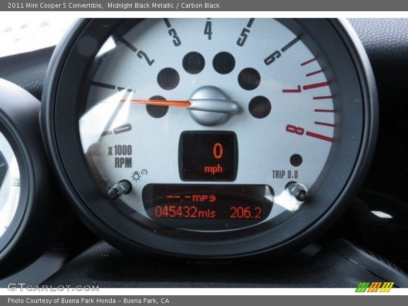 Midnight Black Metallic / Carbon Black 2011 Mini Cooper S Convertible