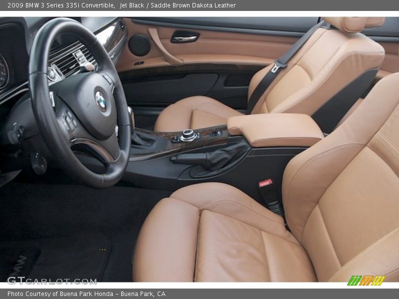 Jet Black / Saddle Brown Dakota Leather 2009 BMW 3 Series 335i Convertible