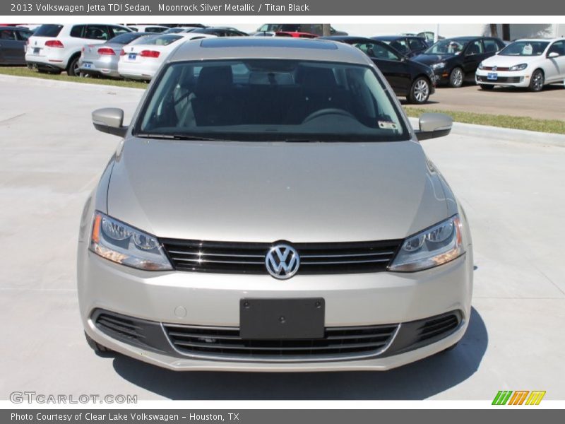 Moonrock Silver Metallic / Titan Black 2013 Volkswagen Jetta TDI Sedan
