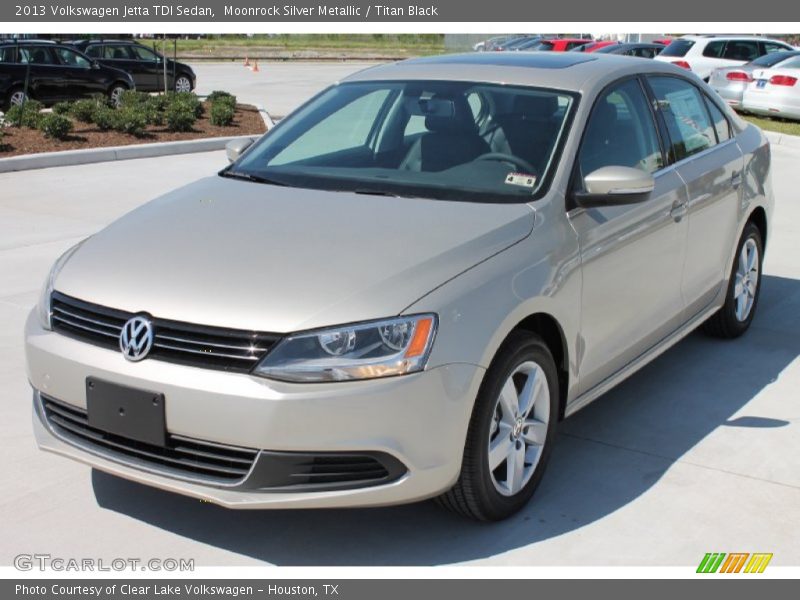 Moonrock Silver Metallic / Titan Black 2013 Volkswagen Jetta TDI Sedan