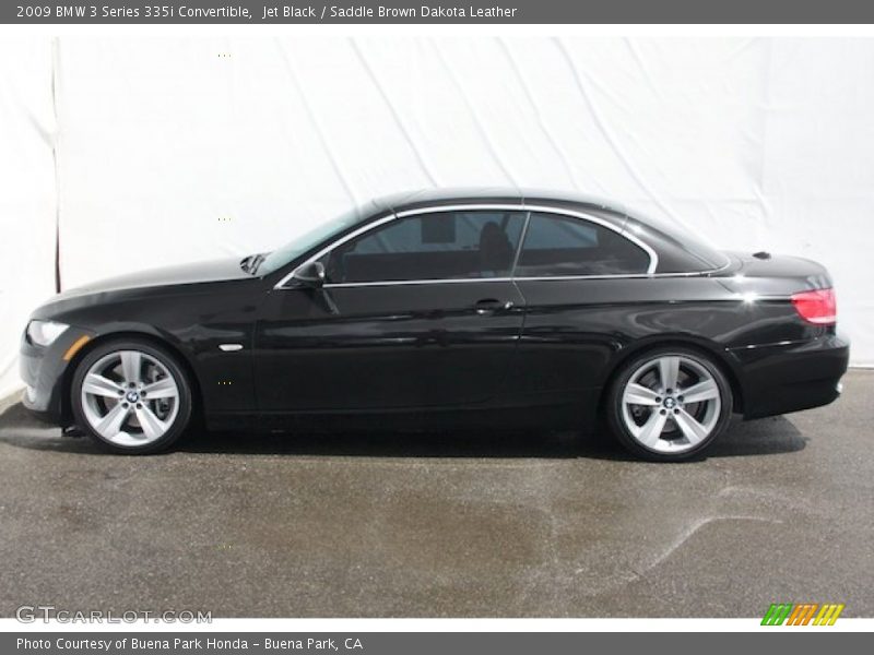Jet Black / Saddle Brown Dakota Leather 2009 BMW 3 Series 335i Convertible