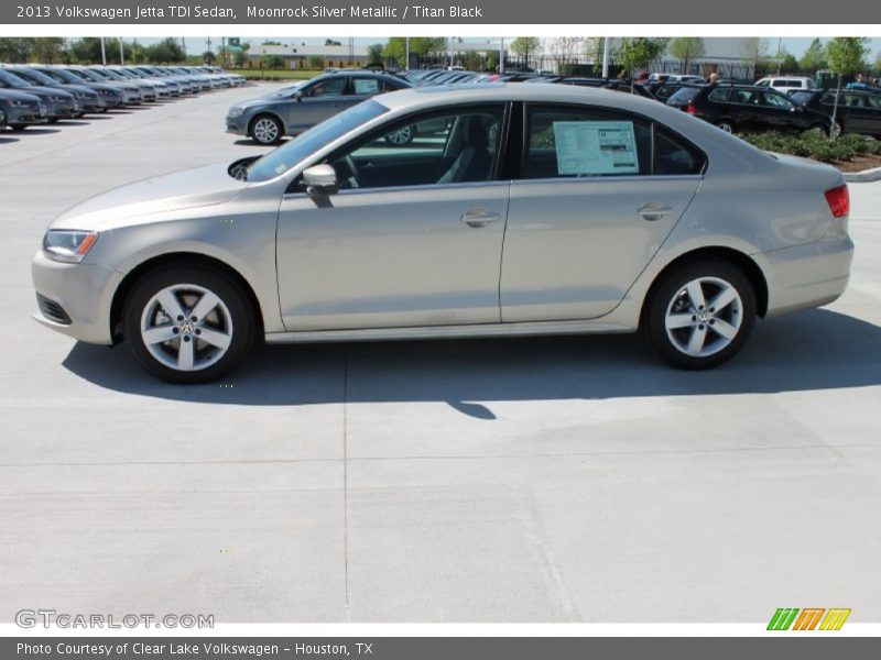 Moonrock Silver Metallic / Titan Black 2013 Volkswagen Jetta TDI Sedan