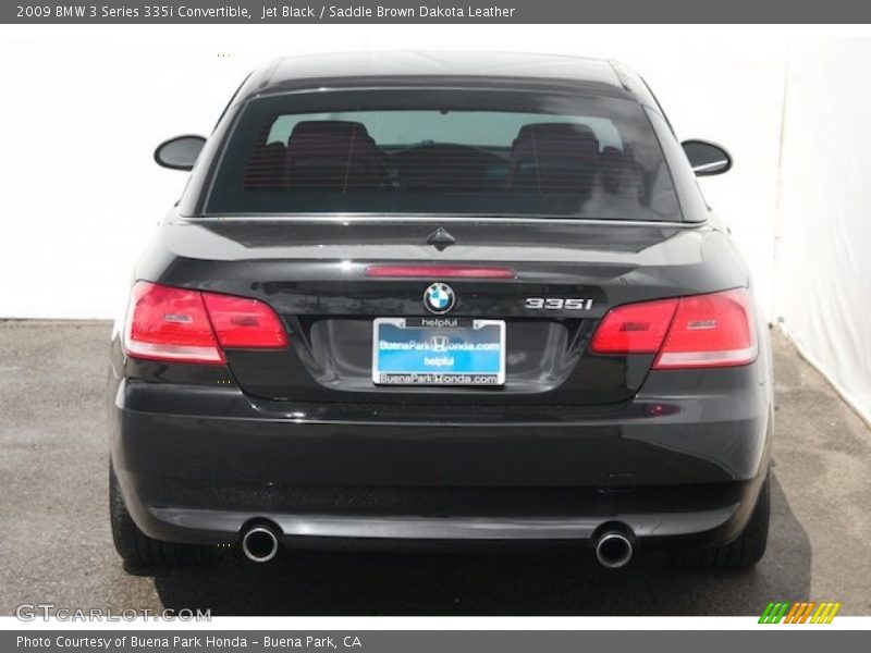 Jet Black / Saddle Brown Dakota Leather 2009 BMW 3 Series 335i Convertible
