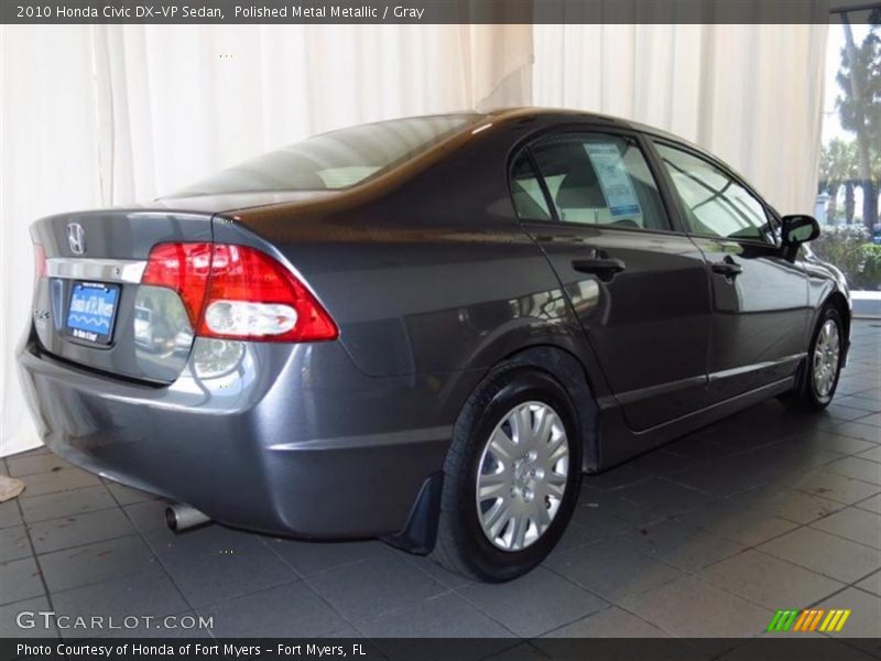 Polished Metal Metallic / Gray 2010 Honda Civic DX-VP Sedan