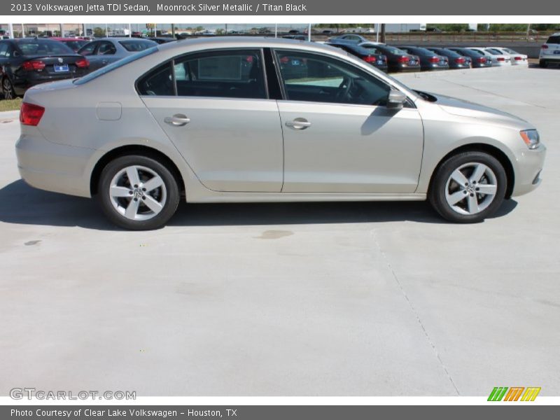 Moonrock Silver Metallic / Titan Black 2013 Volkswagen Jetta TDI Sedan