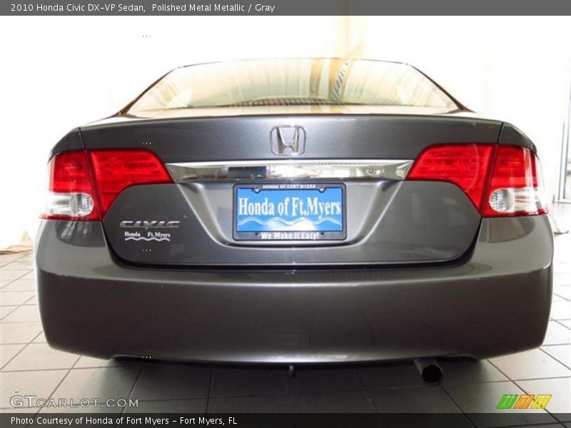 Polished Metal Metallic / Gray 2010 Honda Civic DX-VP Sedan